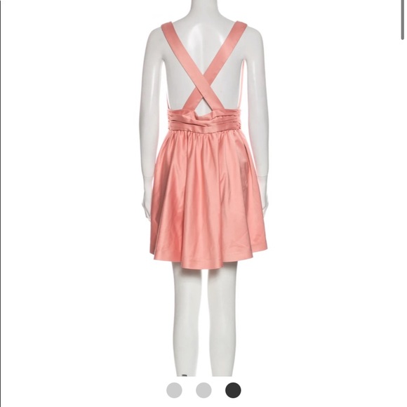 NWT pink Rachel Zoe Deep V Halter Dress size 6 - Picture 4 of 10